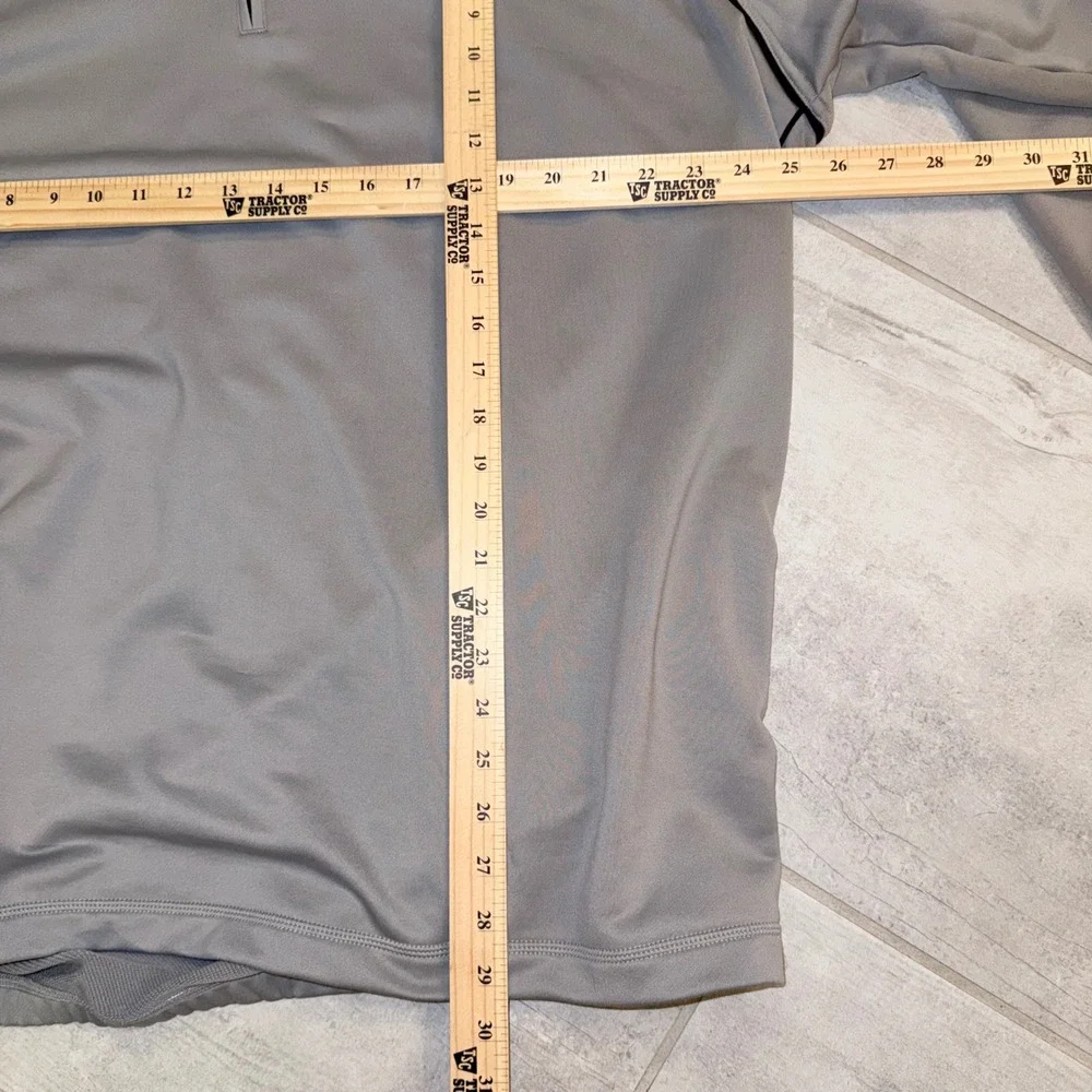 Adidas Golf Pullover 2XL Gray Quarter Zip Long Sleeve‎ Mens Activewear